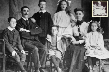 The Goodwins and five of their six children